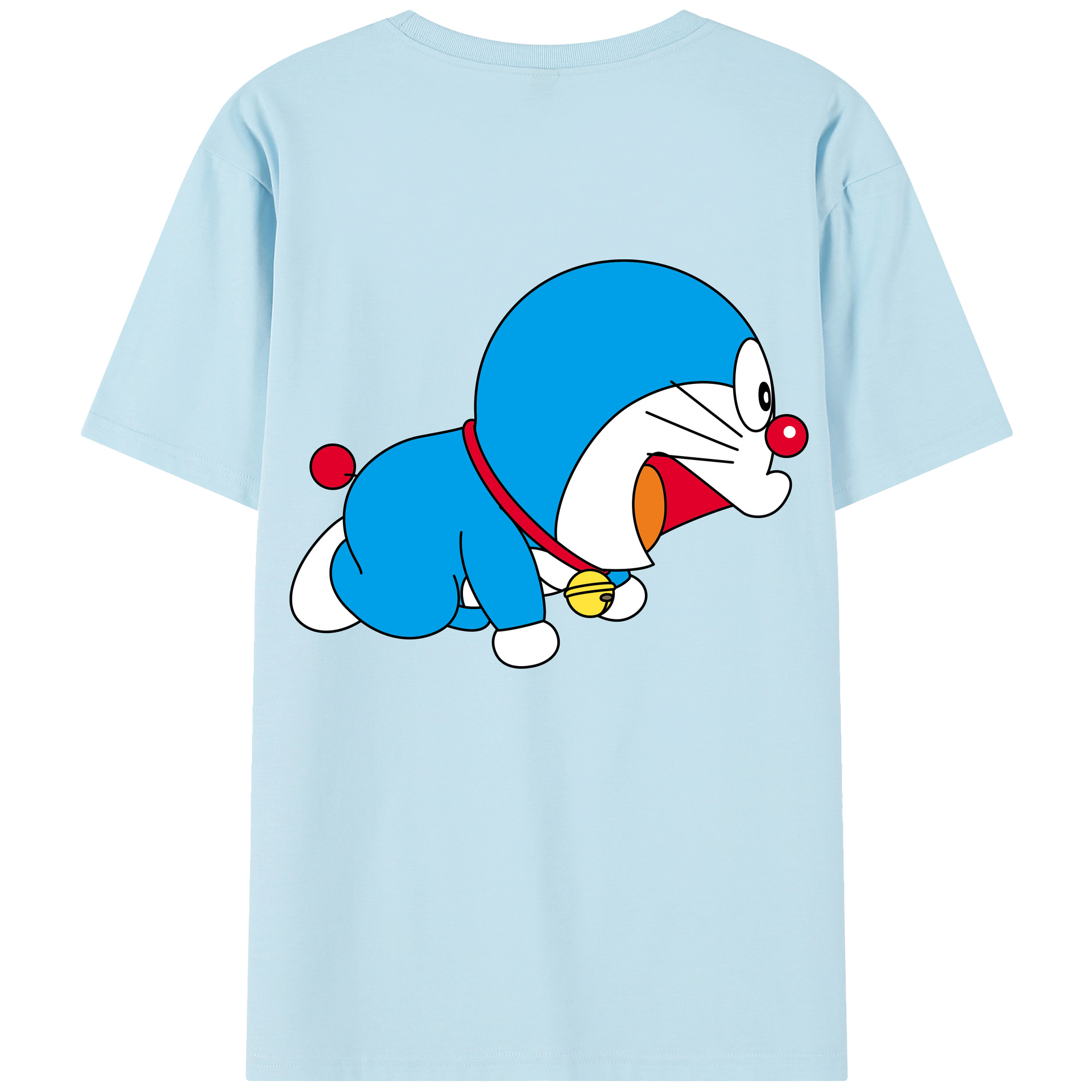 （画像用） ドラえもん Doraemon 綿100％半袖Tシャツ（背面プリント）